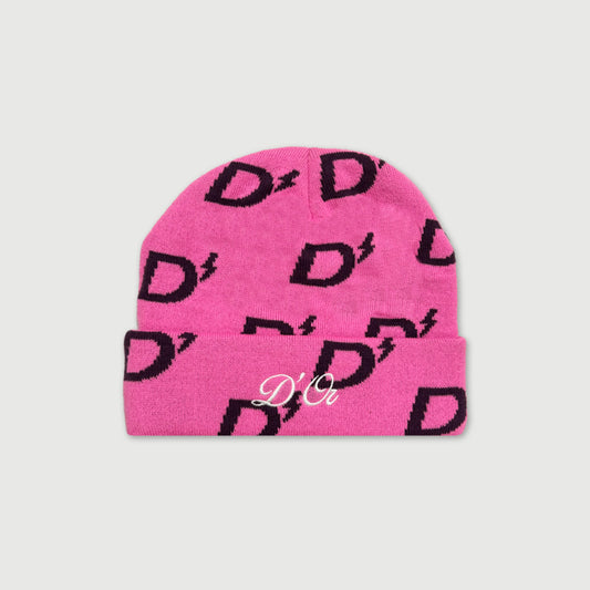 Pink/Plum Logo Beanie